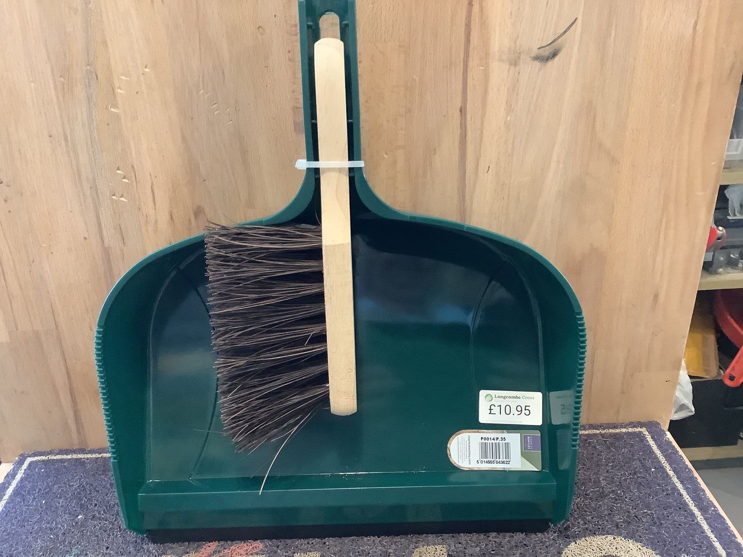 Charles Bentley large dustpan and stiff brush