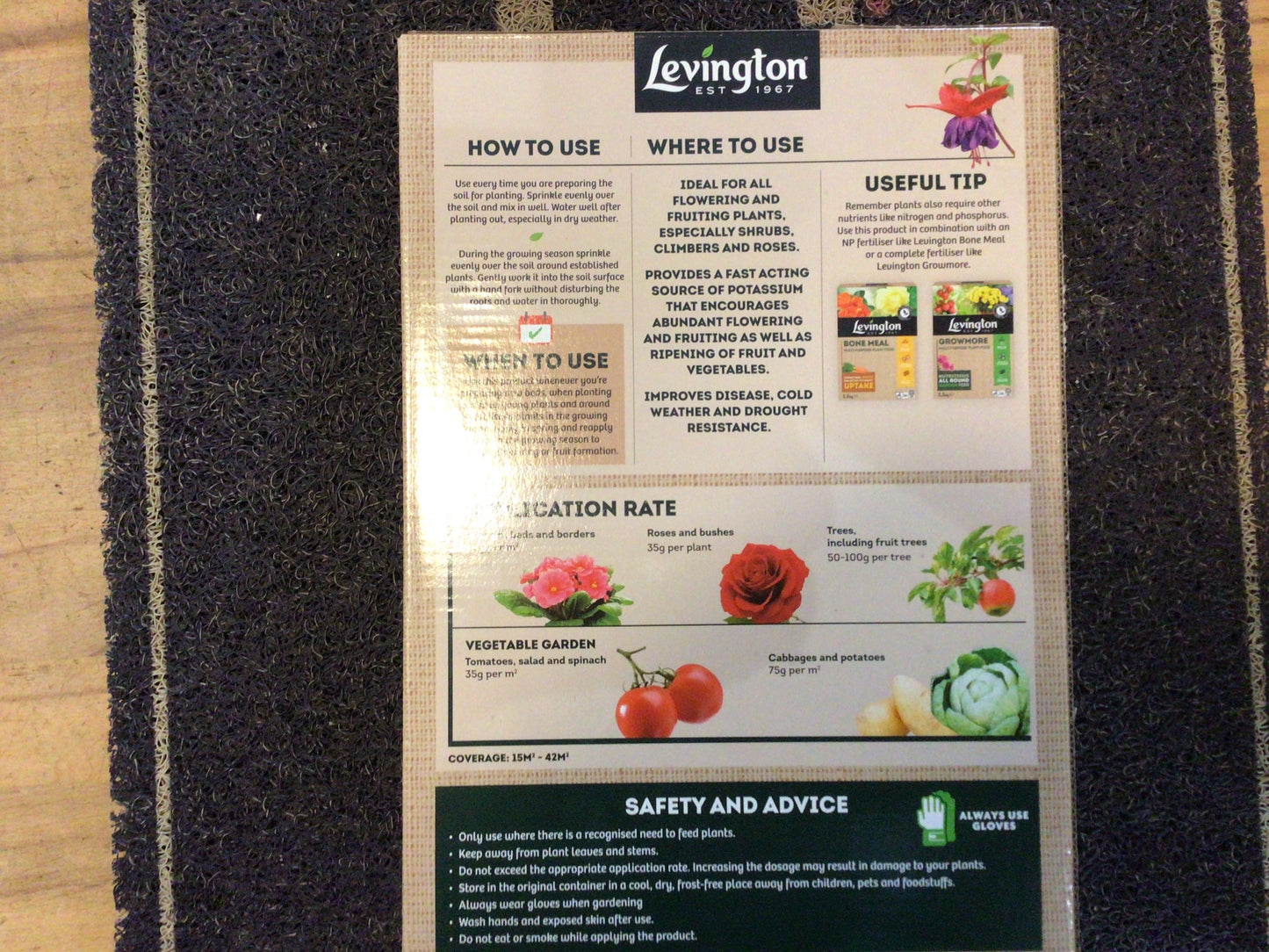 Levington Sulphate of Potash 1.5kg