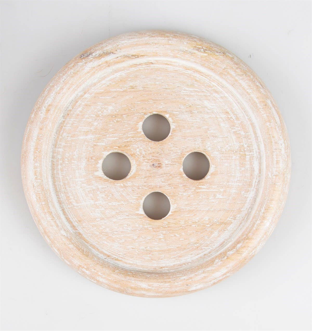 Wooden Button Coaster - Set Of 6