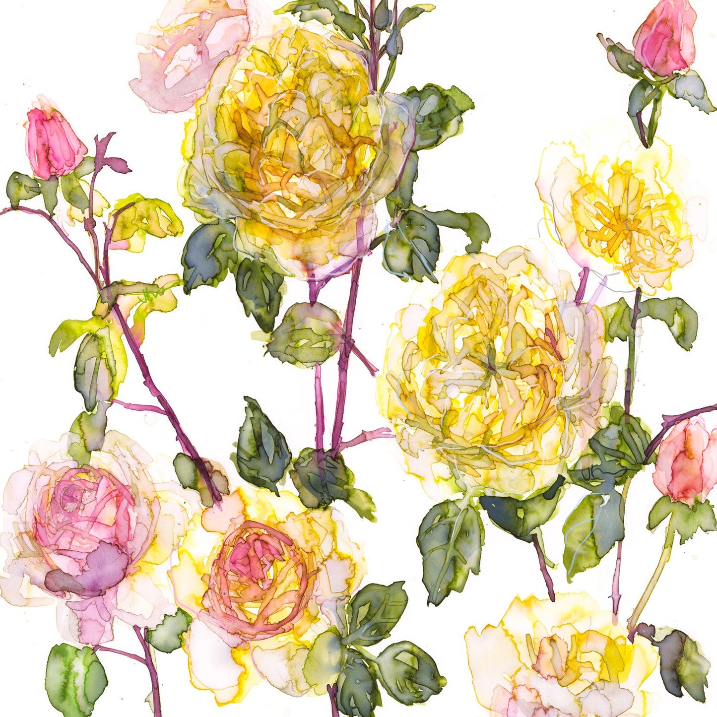 Jessica Trotman floral greeting cards - single