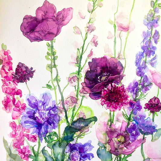 Jessica Trotman floral greeting cards - single