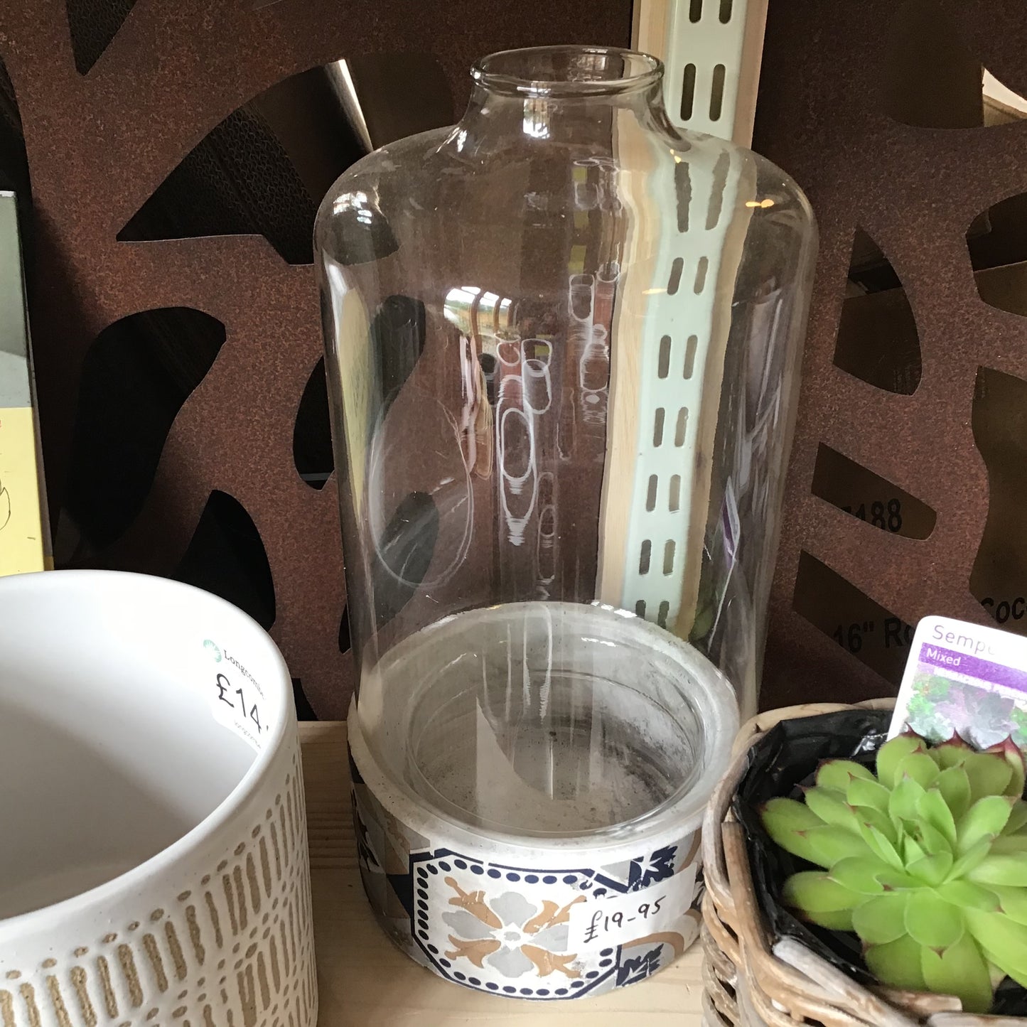 Tiled Pot with Cloche