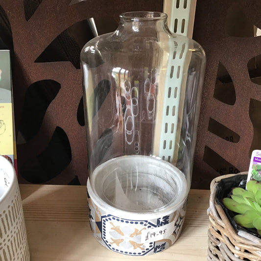Bottle Terrarium Concrete Base (large)