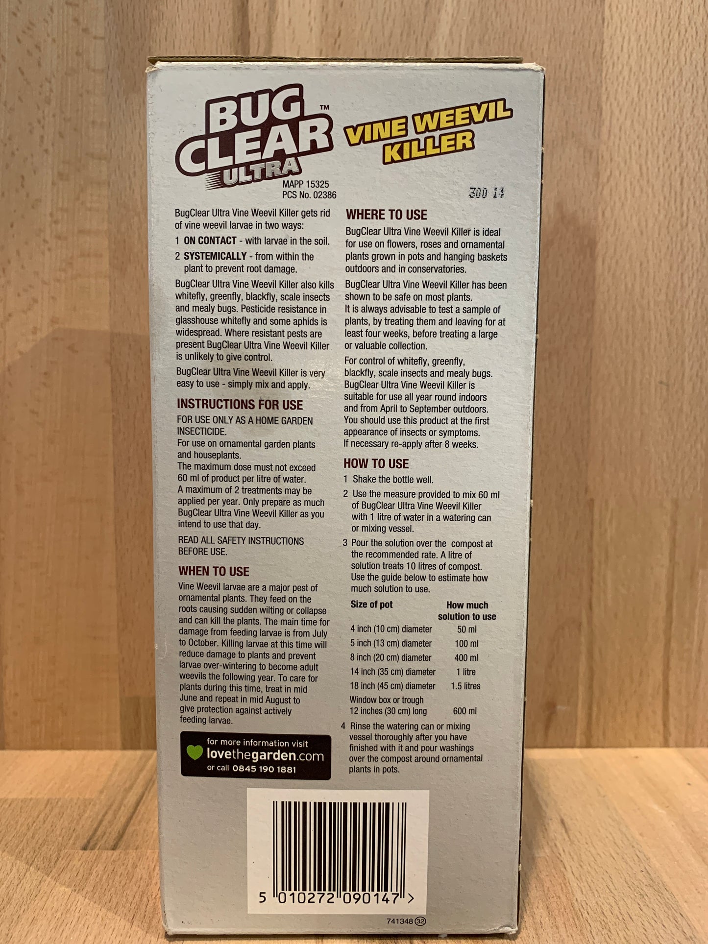 Bug Clear Ultra VineWeevil Killer 2in1 Action