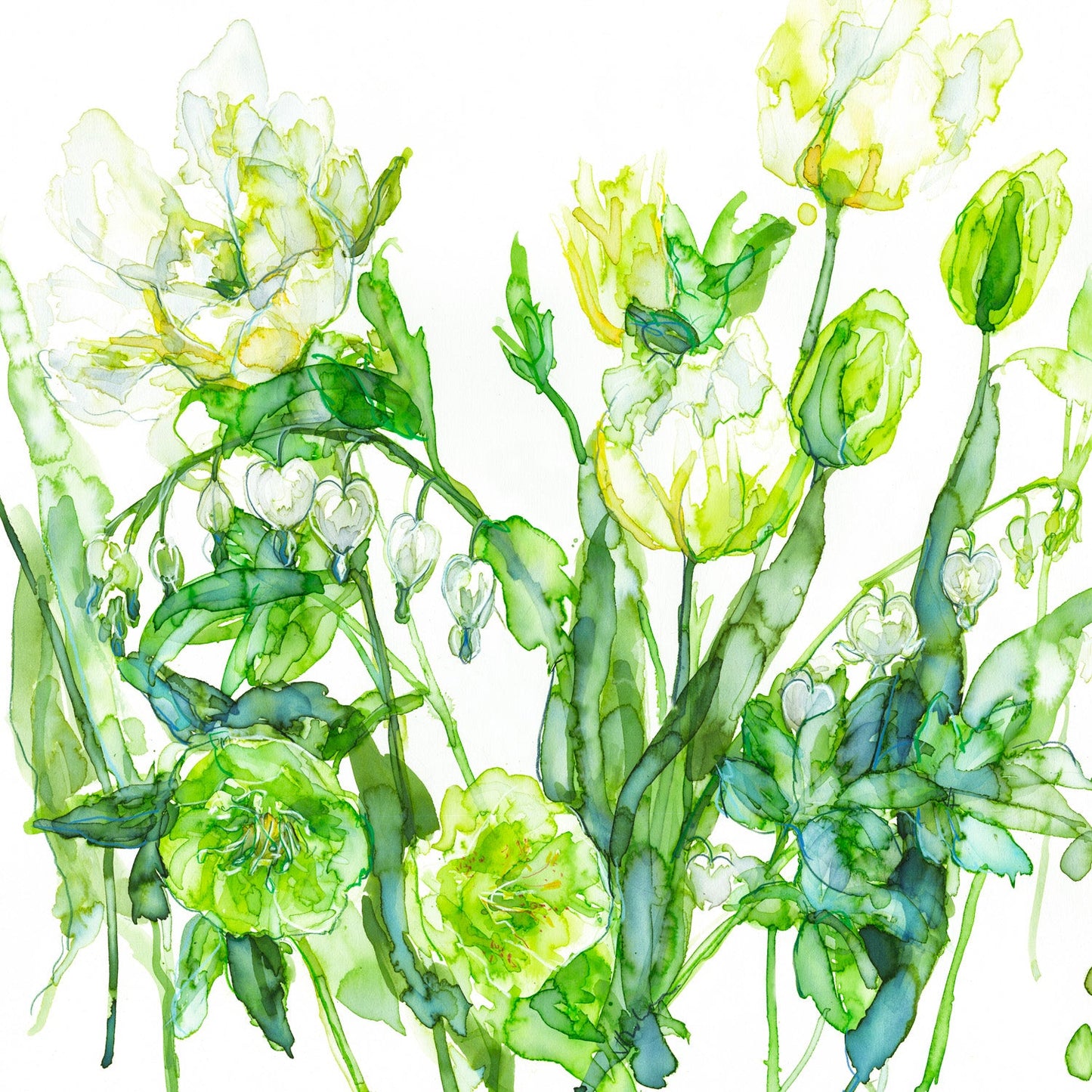 Jessica Trotman floral greeting cards - single