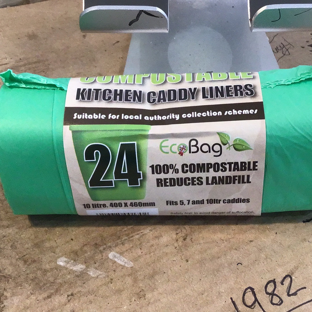 Ecobag compostable kitchen caddy liners