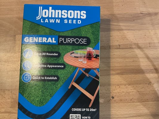 Johnson’s Lawn Seed General Purpose Grass 20sqm
