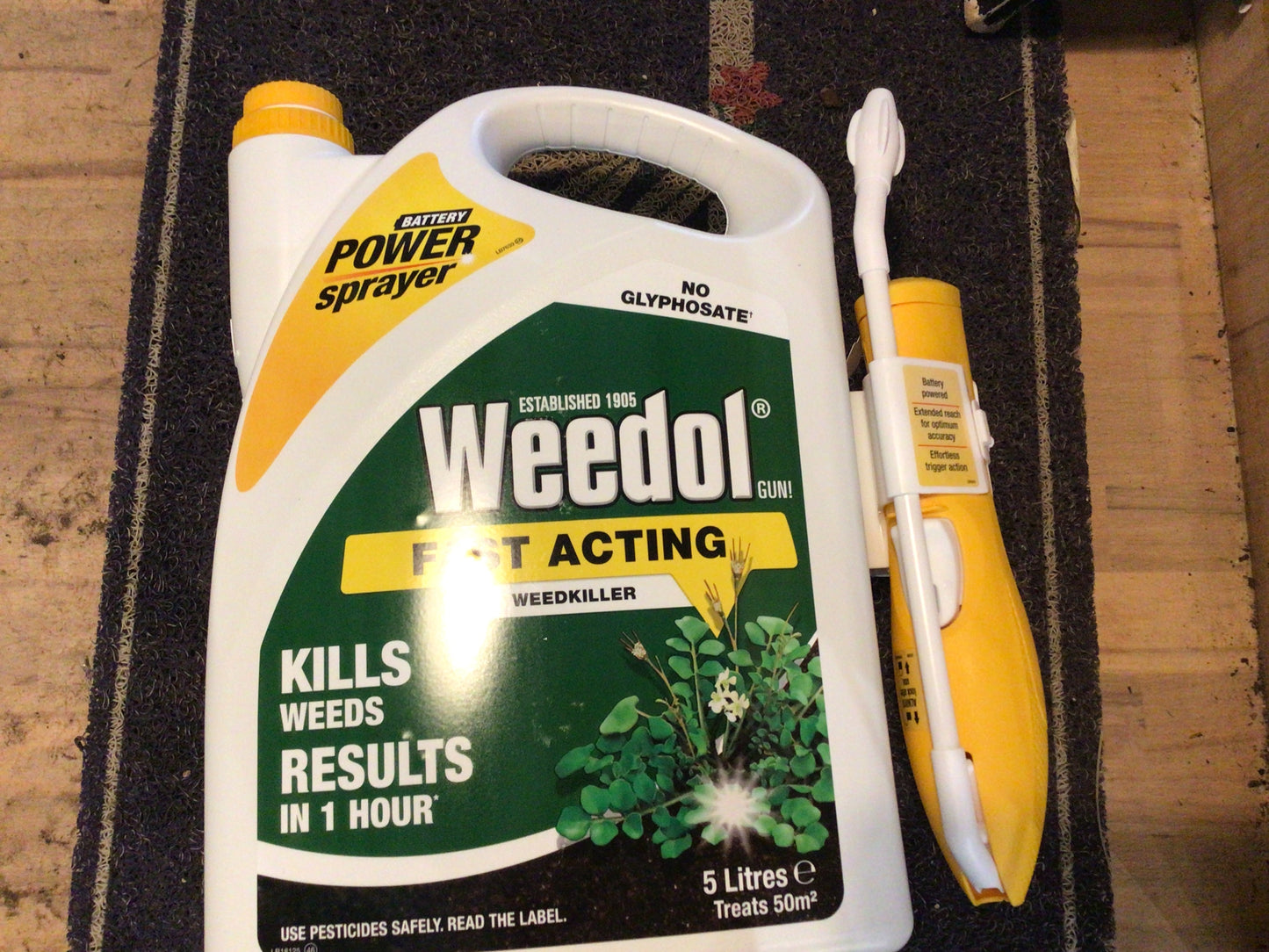 Weedol Fast Acting Weedkiller Battery Power Spray 5L