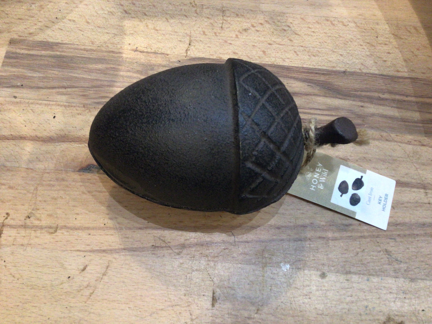 Cast Iron Acorn Key Keeper