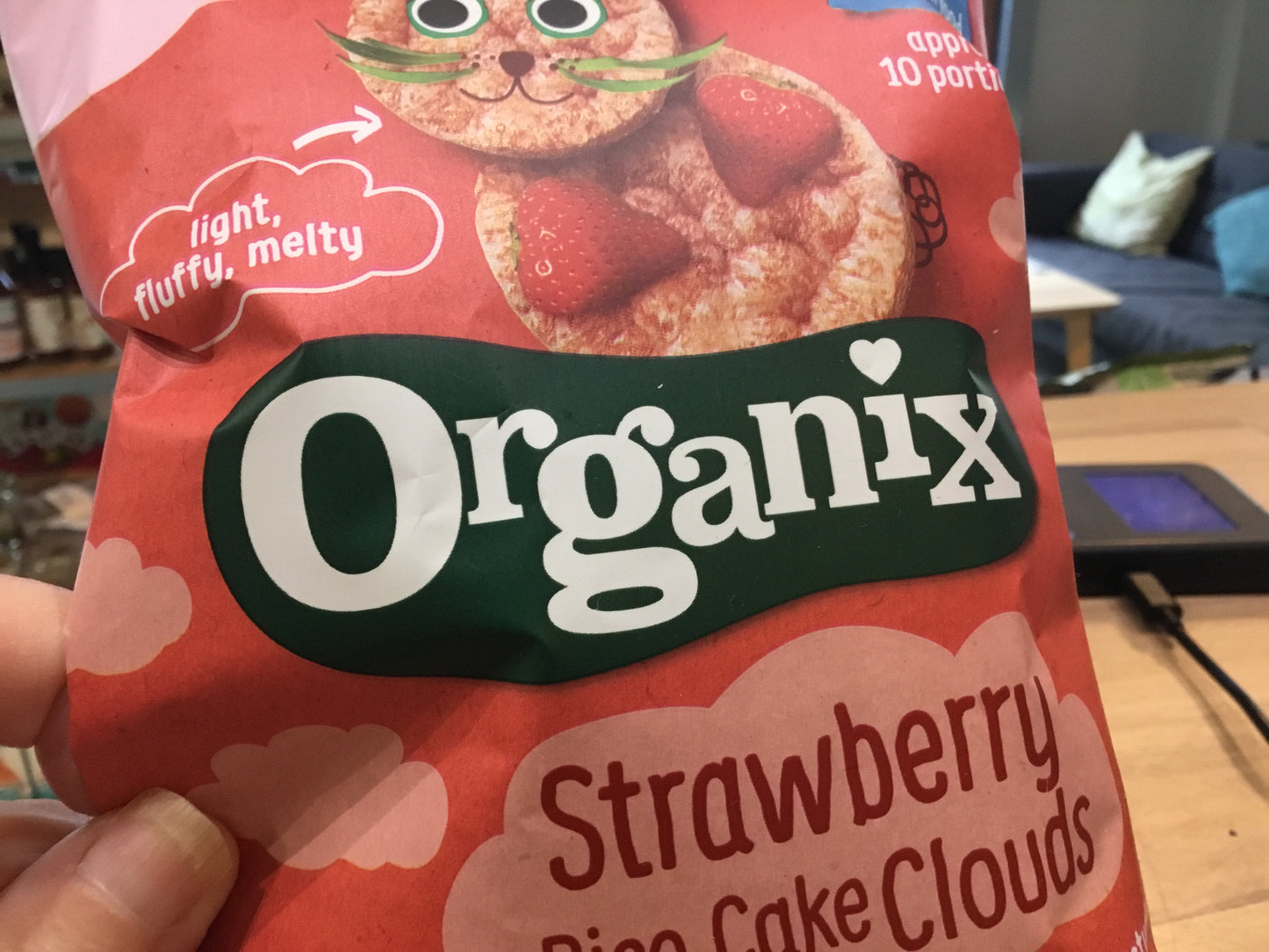 Organix Strawberry Rice Cake Clouds 40g