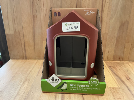 Elho Brown bird feeder and watering station