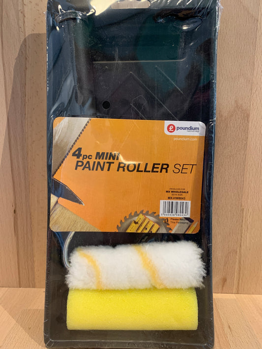 4pc Mini Paint Roller Set