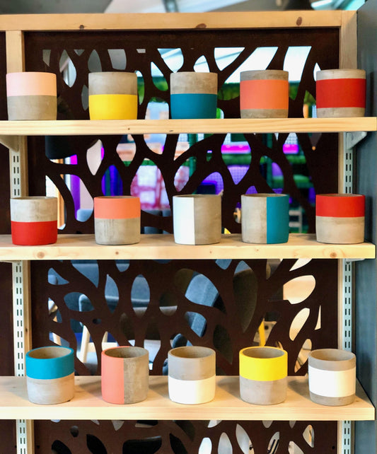 Pow Pots Large Concrete - various designs £35