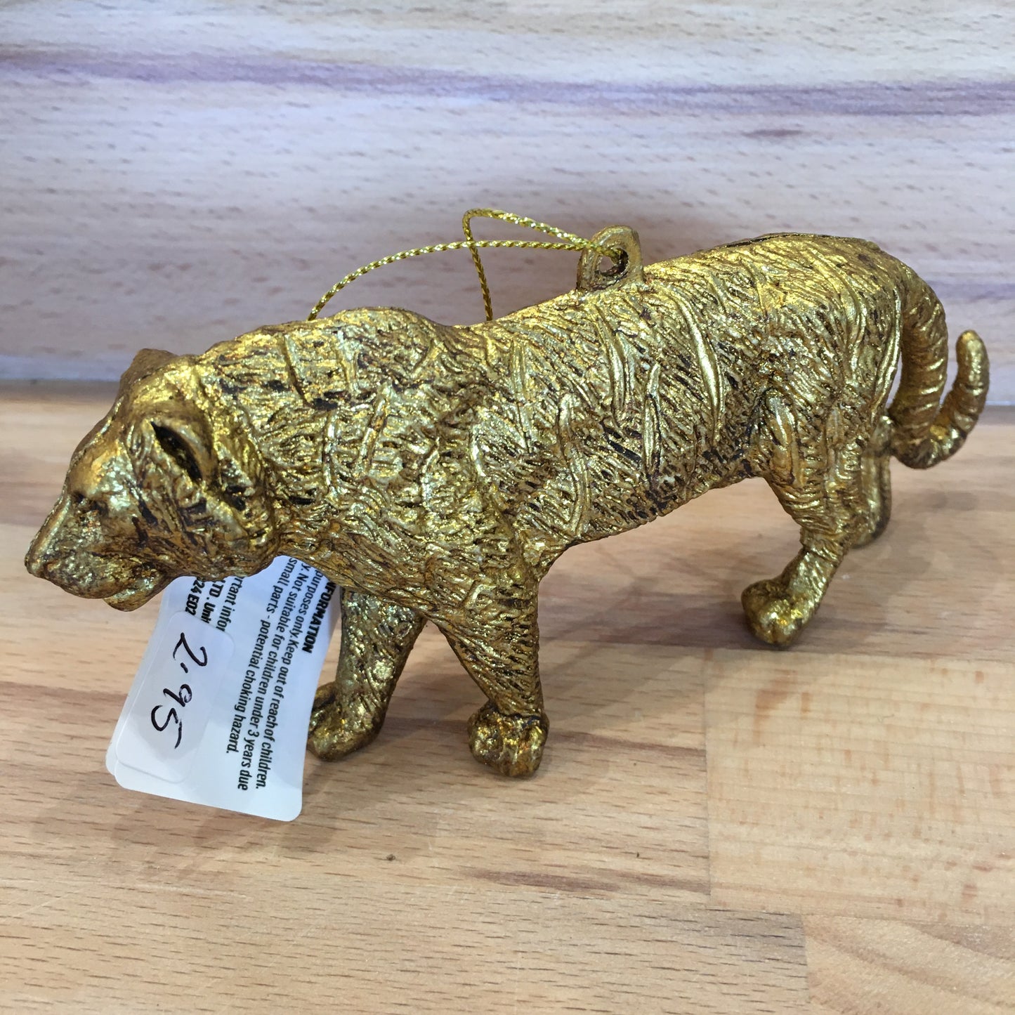 Gold Animal Ornament Elephant-Tiger-Beer